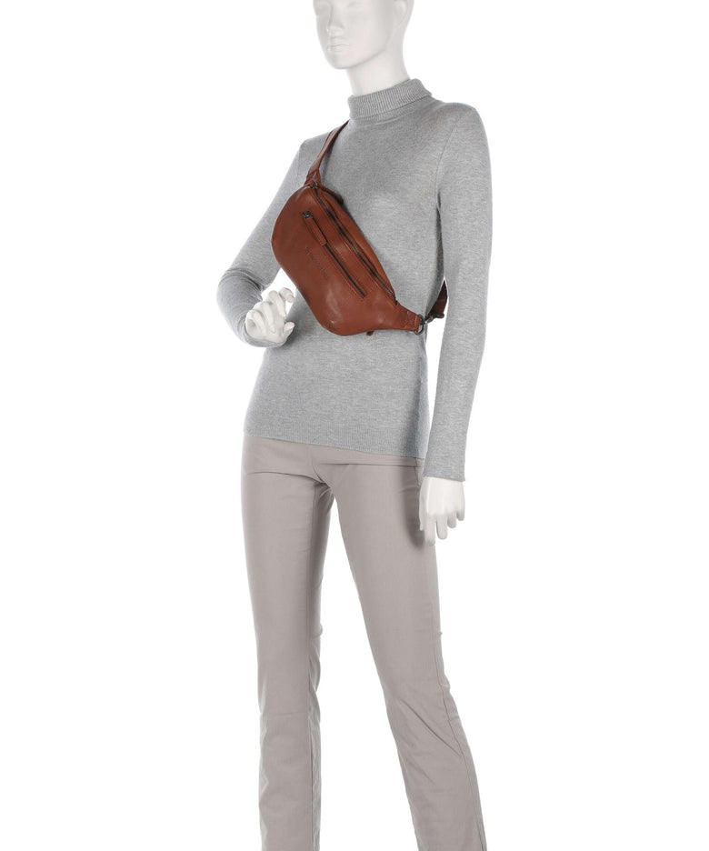 The Chesterfield Brand Washed Waxed Cow Severo Fanny pack cognac