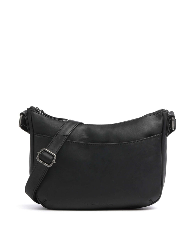 The Chesterfield Brand Cow Wax Pull Up Henderson Crossbody bag black