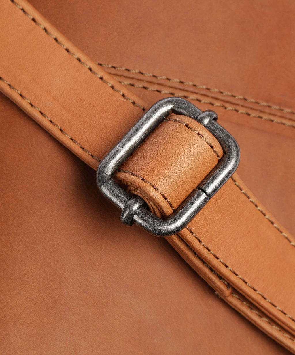 The Chesterfield Brand Cow Wax Pull Up Henderson Crossbody bag cognac