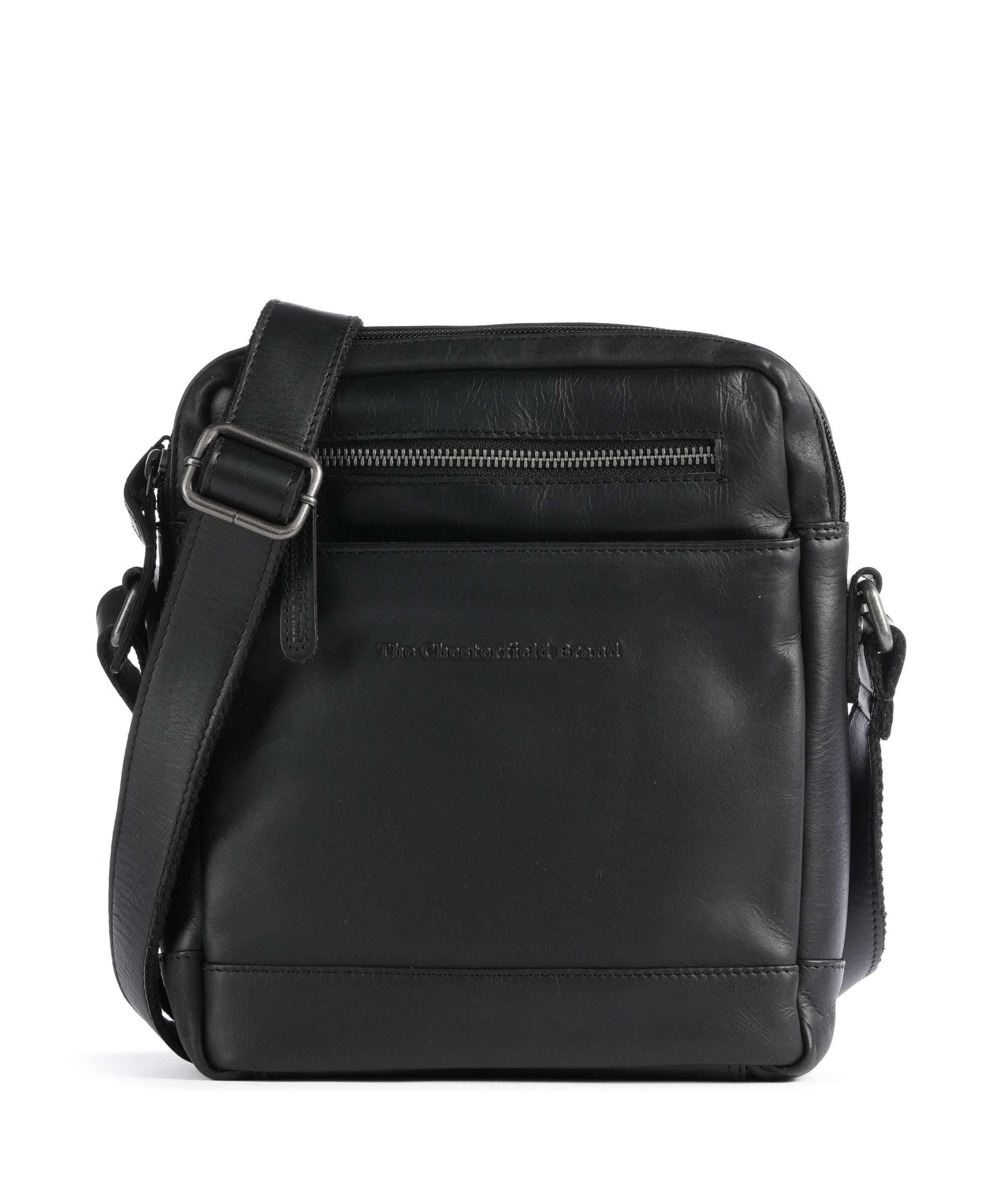 The Chesterfield Brand Wax Pull Up Cow Arnhem Crossbody bag black