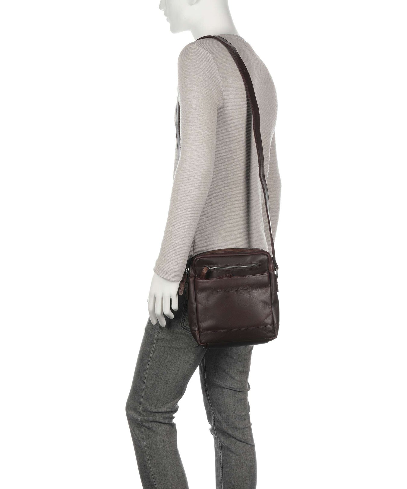 The Chesterfield Brand Cow Wax Pull Up Arnhem Crossbody bag brown