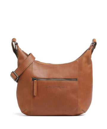 The Chesterfield Brand Cow Wax Pull Up Arlette Hobo tas cognac