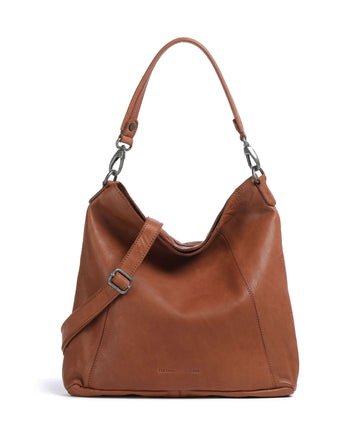 The Chesterfield Brand Washed Waxed Cow Sintra Hobo tas cognac