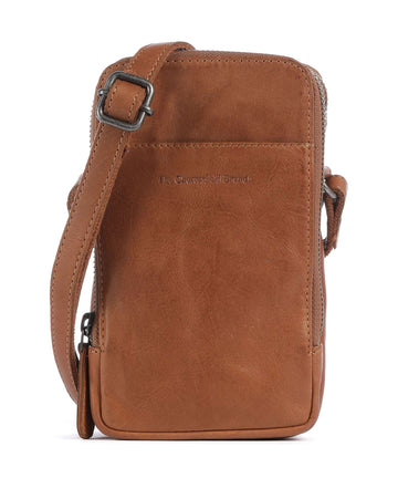 The Chesterfield Brand Cow Wax Pull Up Alesund Telefoon tasje cognac