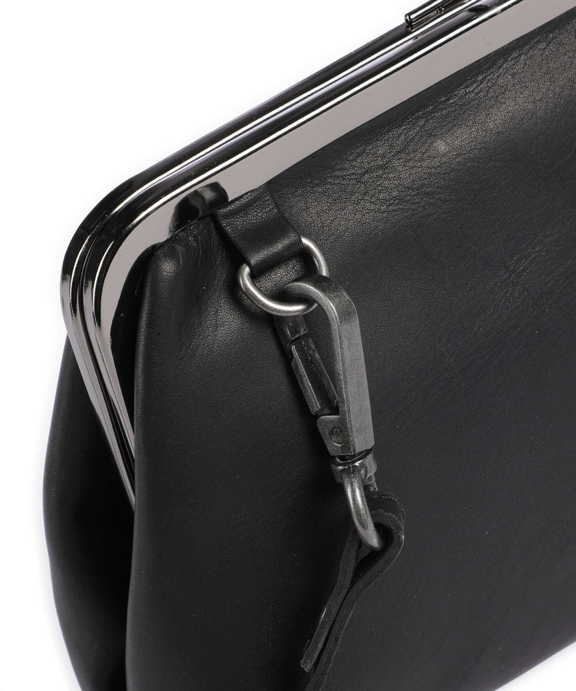 The Chesterfield Brand Cow Wax Pull Up Andrade Shoulder bag black