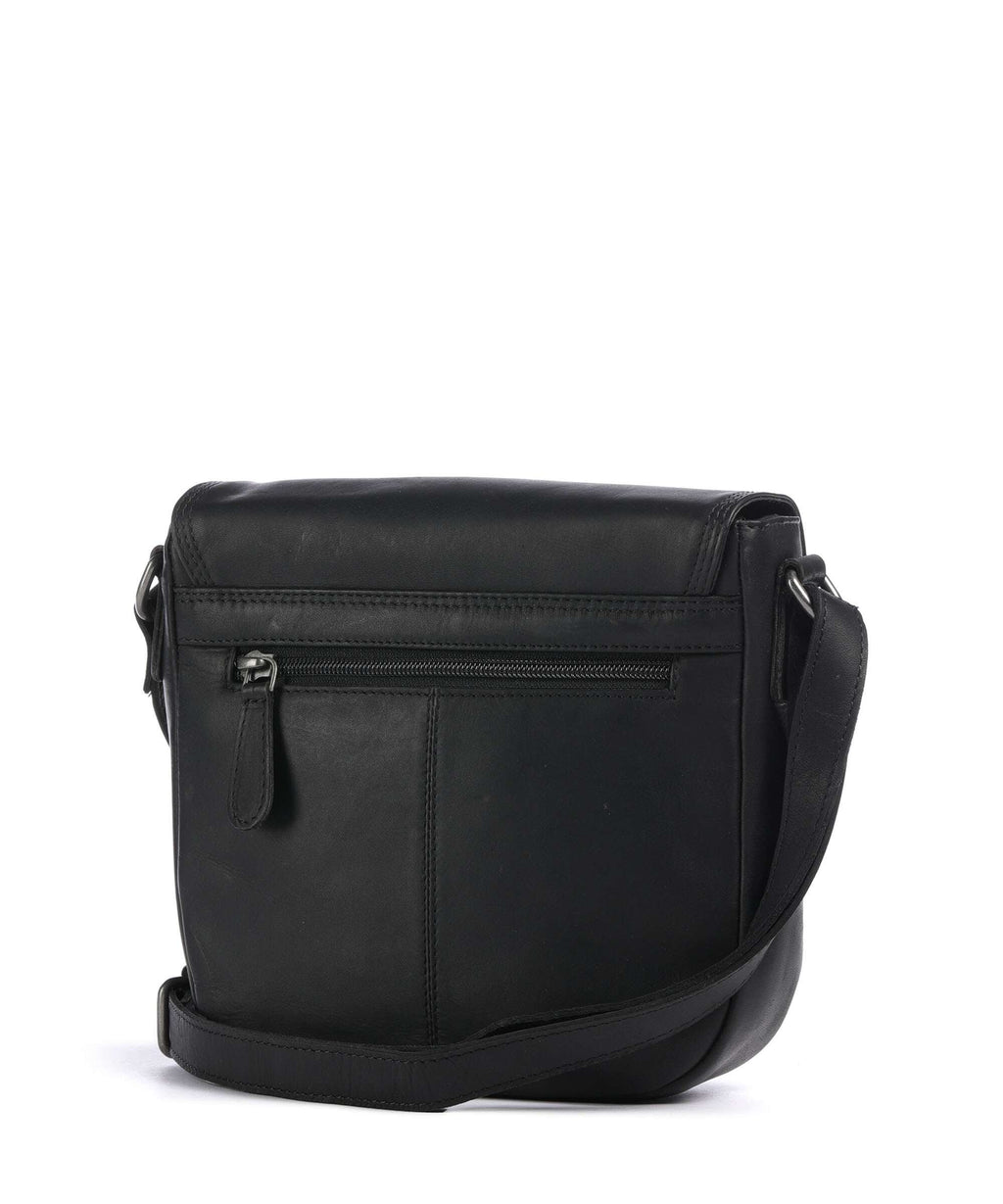 The Chesterfield Brand Cow Wax Pull Up Lucian Crossbody bag black