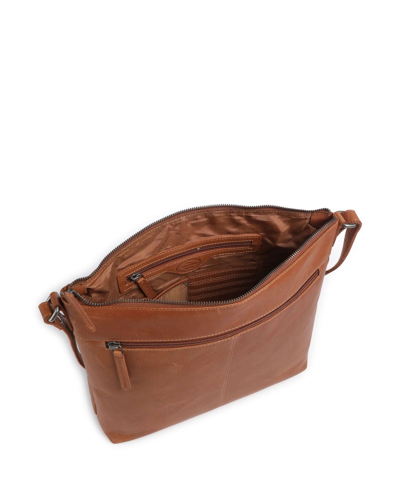 The Chesterfield Brand Cow Wax Pull Up Cartagena Crossbody bag cognac