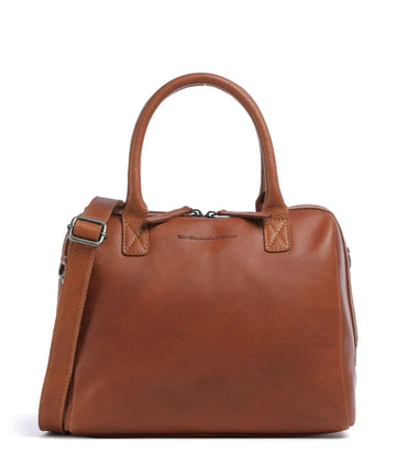 The Chesterfield Brand Cow Wax Pull Up Langton Handtas cognac