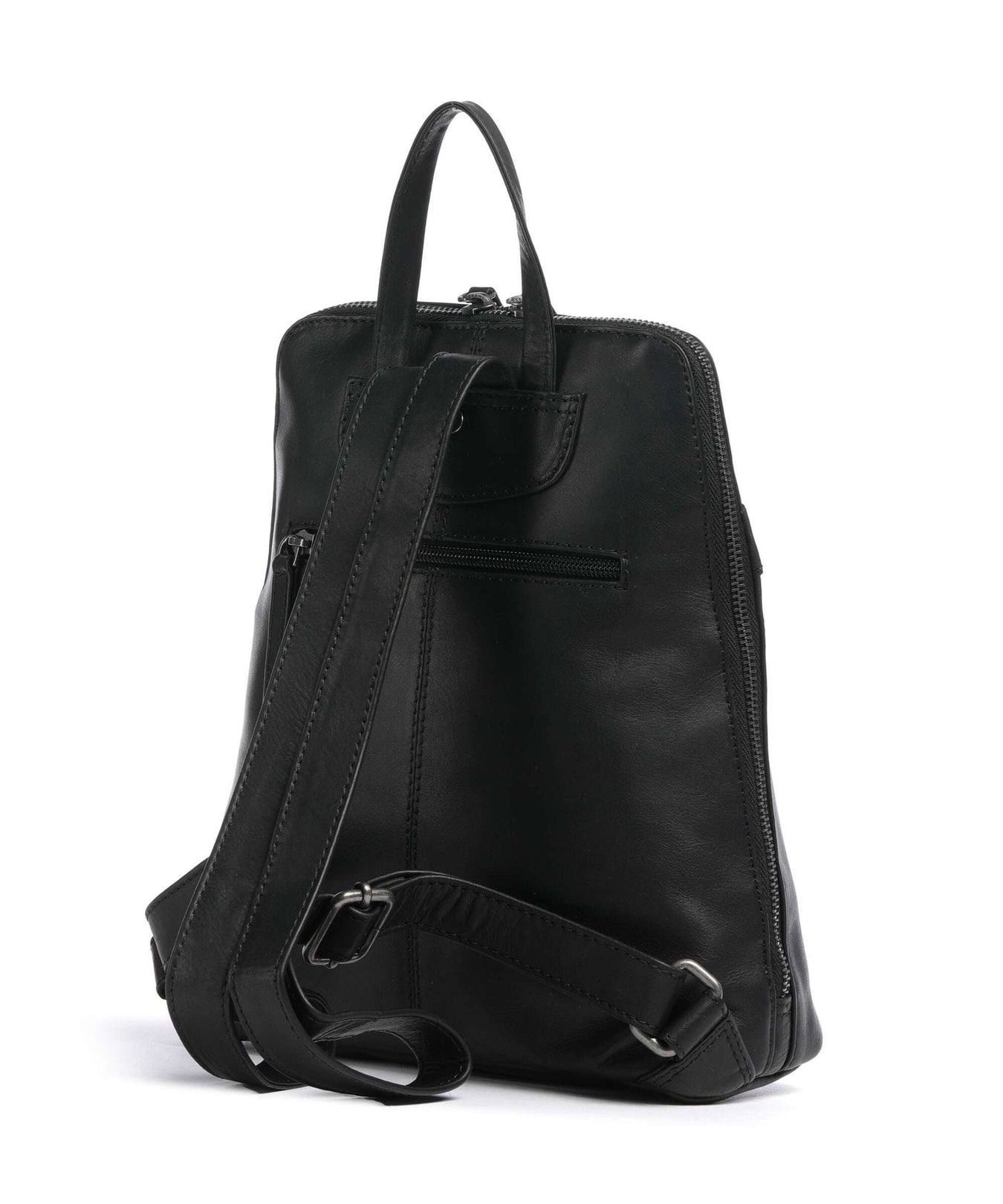 The Chesterfield Brand Cow Wax Pull Up Linford Backpack black