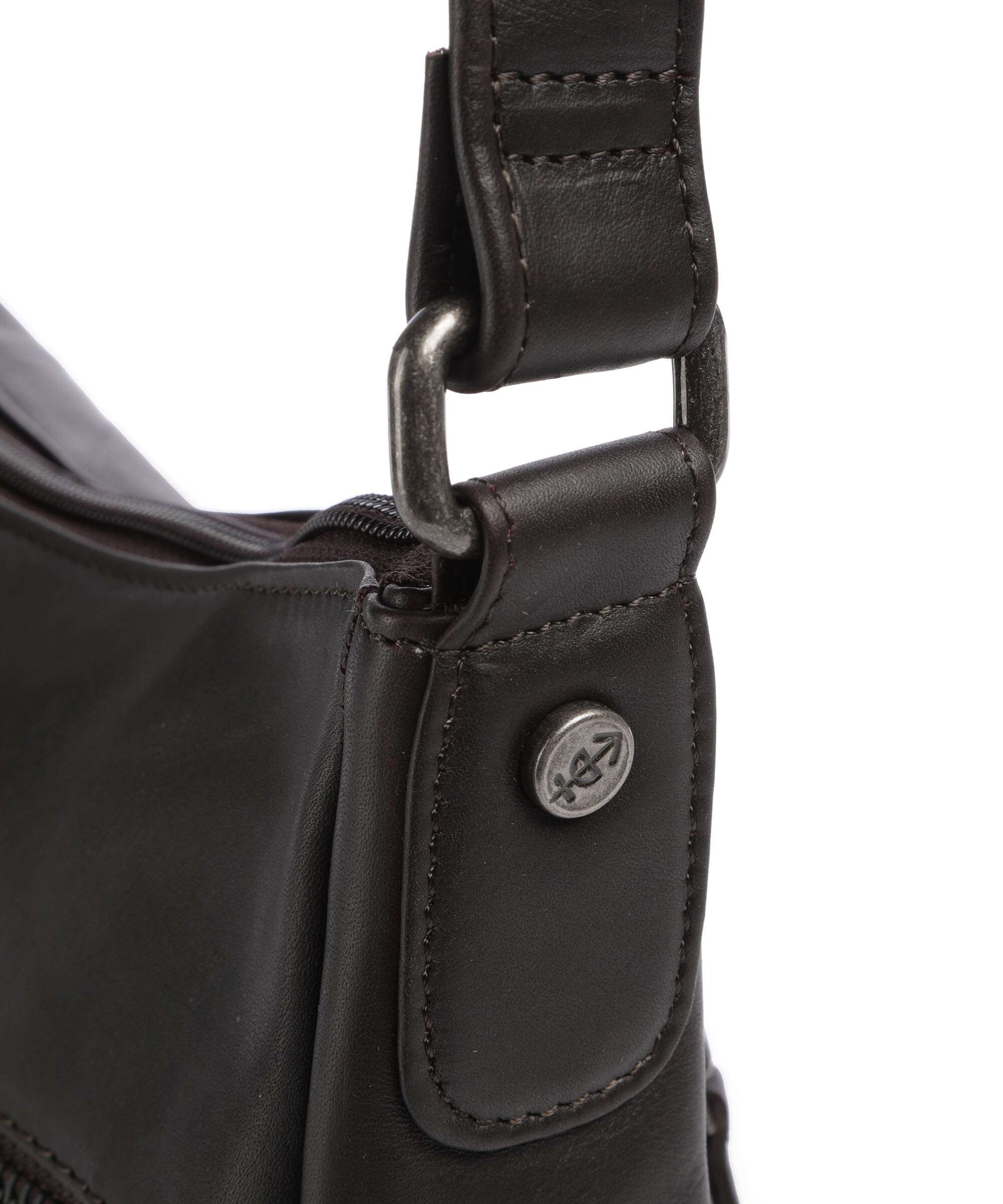 The Chesterfield Brand Cow Wax Pull Up Loraine Crossbody bag brown