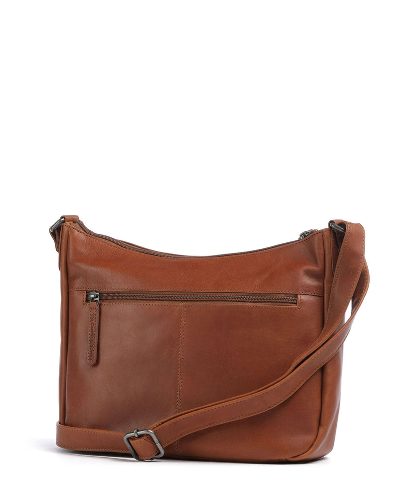 The Chesterfield Brand Cow Wax Pull Up Loraine Crossbody bag cognac