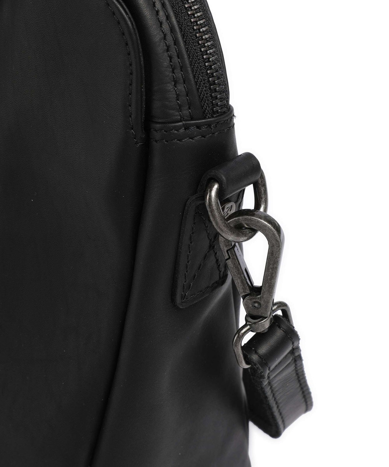 The Chesterfield Brand Cow Wax Pull Up Pretoria Shoulder bag black