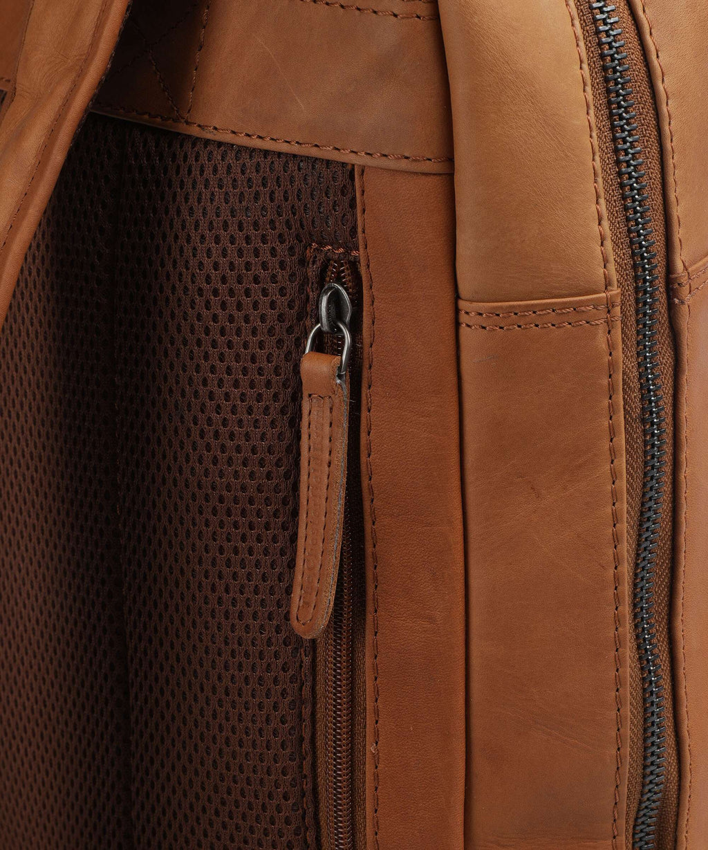 The Chesterfield Brand Cow Wax Pull Up Jasper Backpack cognac