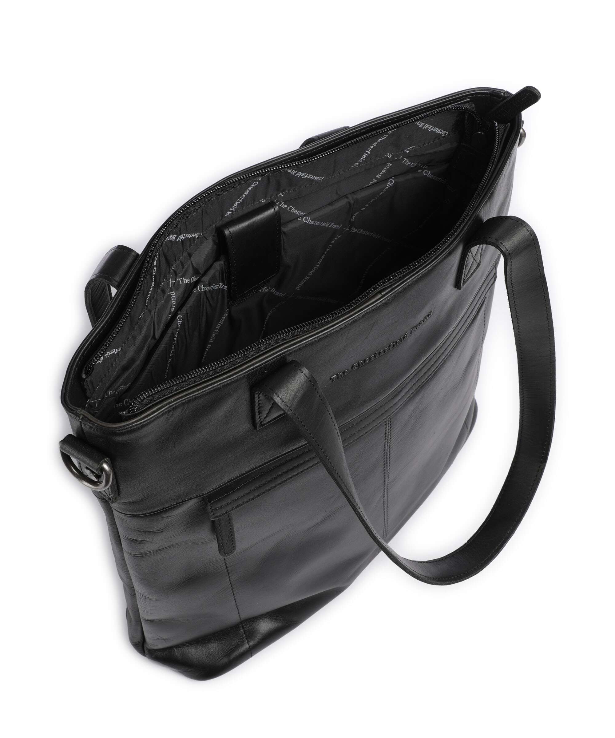 The Chesterfield Brand Wax Pull Up Cow Nunavik Tote bag black