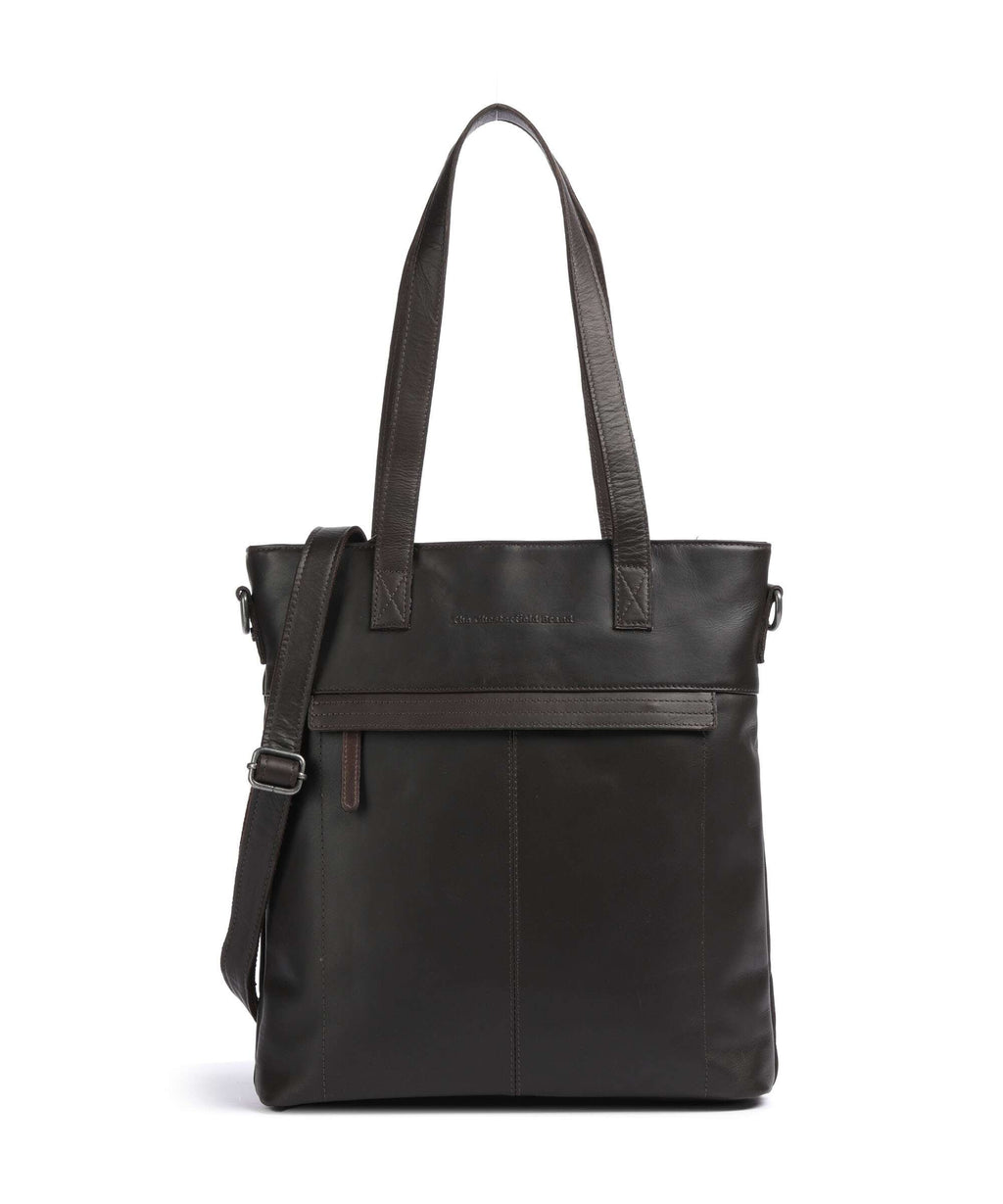 The Chesterfield Brand Wax Pull Up Cow Nunavik Tote bag brown