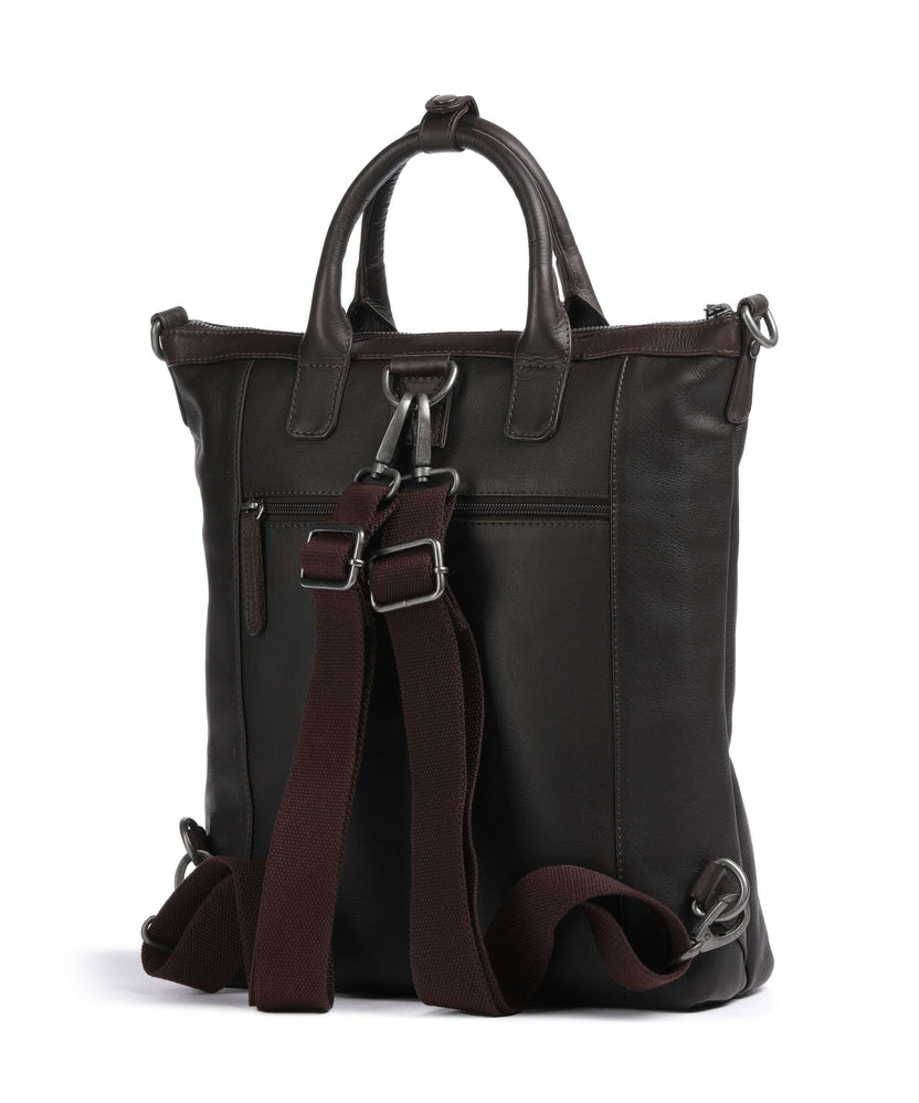 The Chesterfield Brand Cow Wax Pull Up Luisa Backpack bag brown