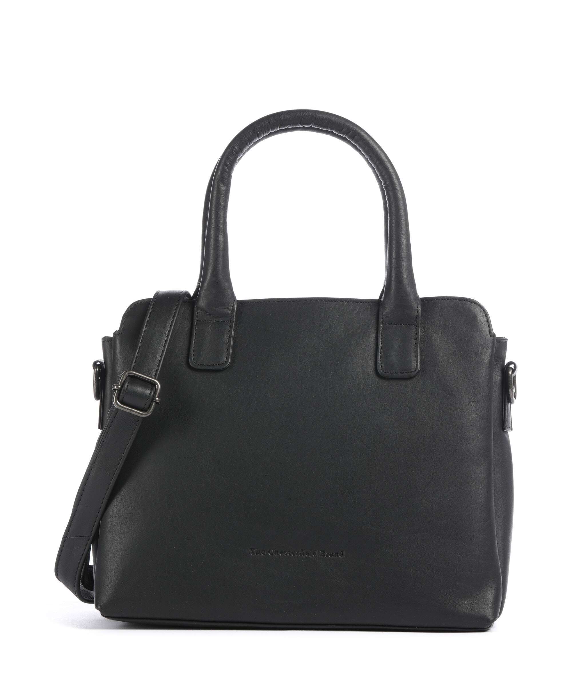The Chesterfield Brand Wax Pull Up Cow Hermosa Handbag black