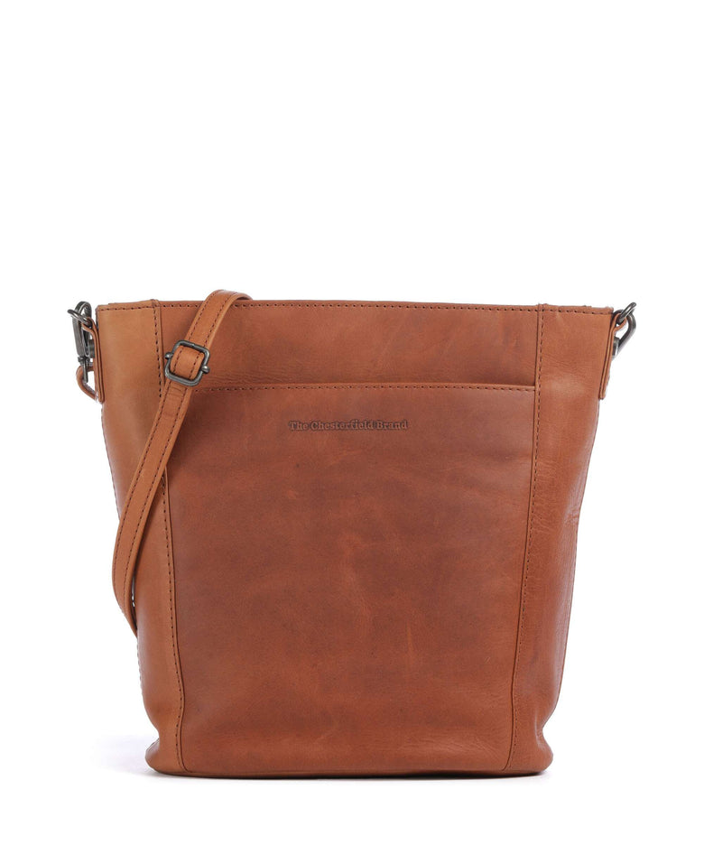 The Chesterfield Brand Wax Pull Up Cow Moore Bucket bag cognac