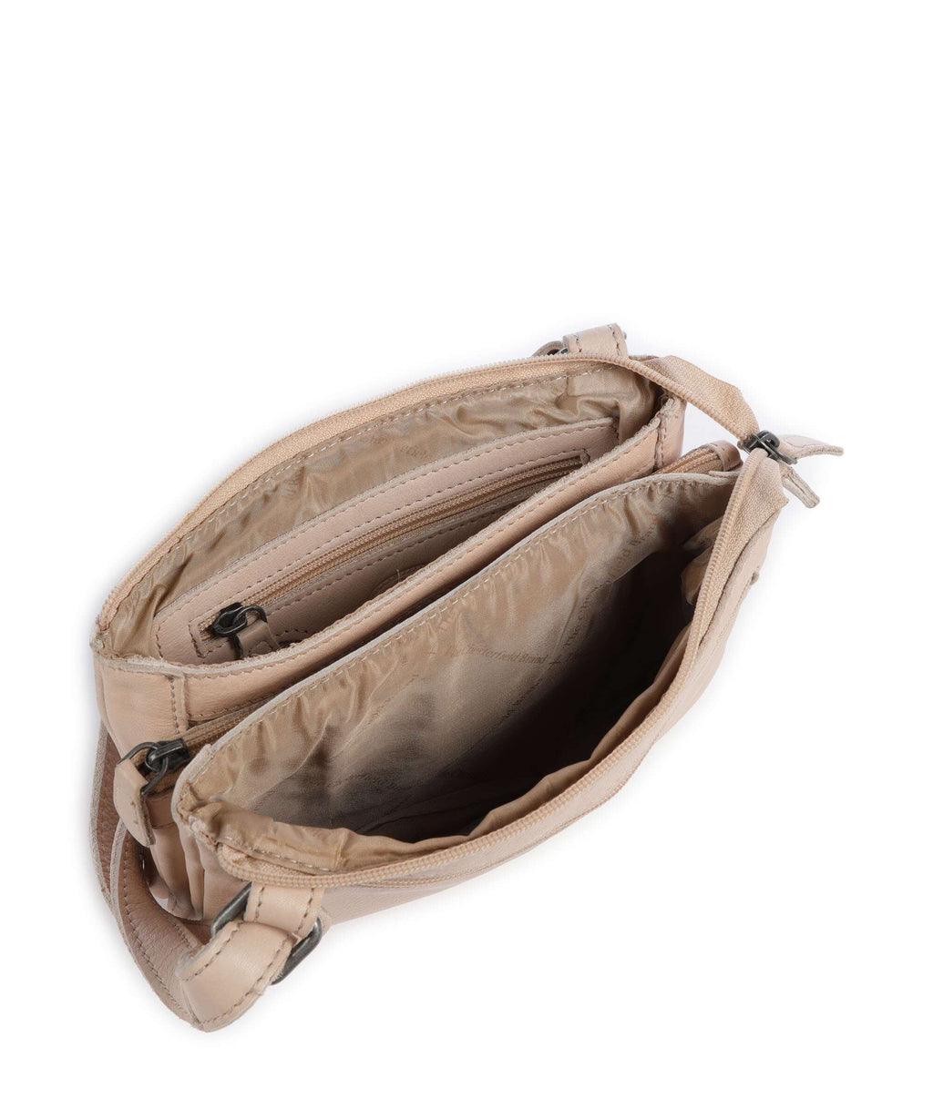 The Chesterfield Brand Washed Waxed Cow Osaka Crossbody bag beige