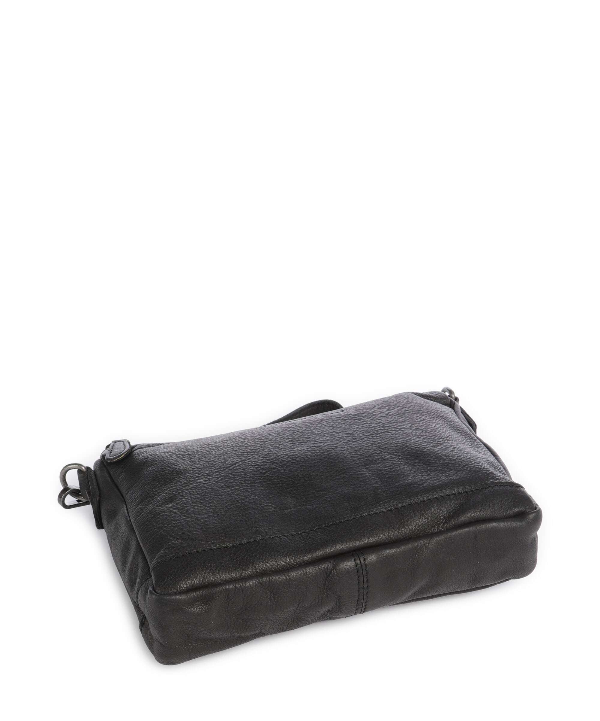 The Chesterfield Brand Washed Waxed Cow Irving Shoulder bag black