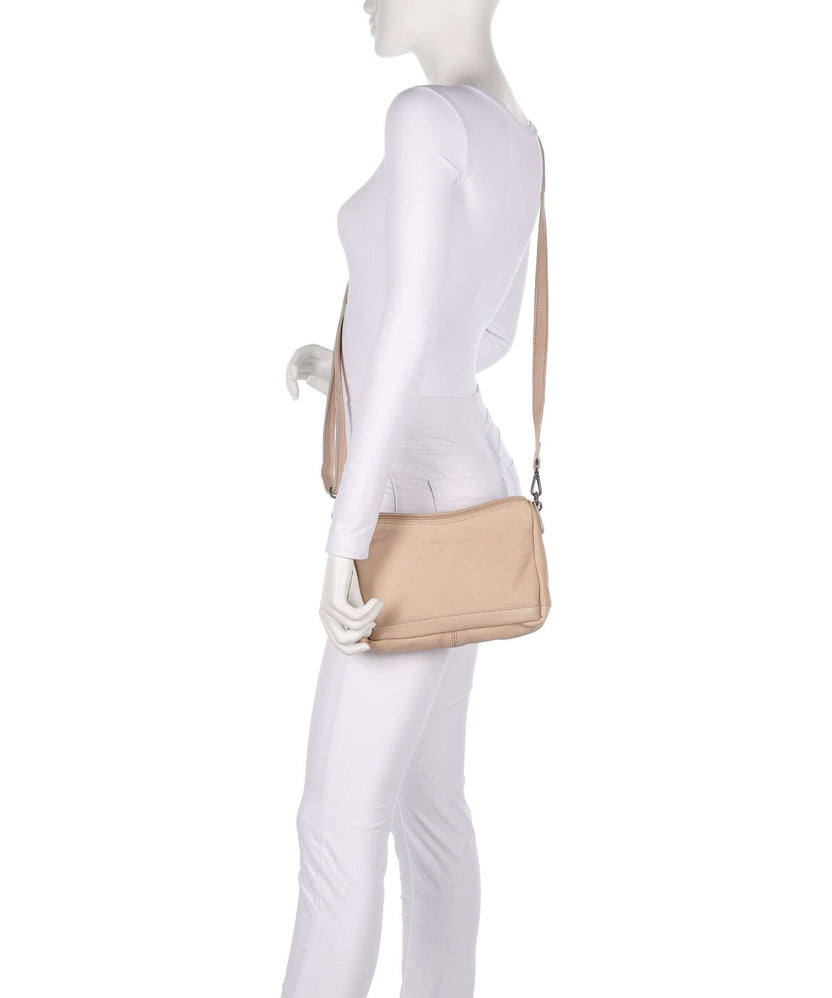 The Chesterfield Brand Washed Waxed Cow Irving Shoulder bag beige