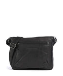 The Chesterfield Brand Washed Waxed Cow Aston Crossbody tas black