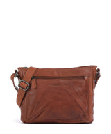 The Chesterfield Brand Washed Waxed Cow Aston Crossbody tas cognac