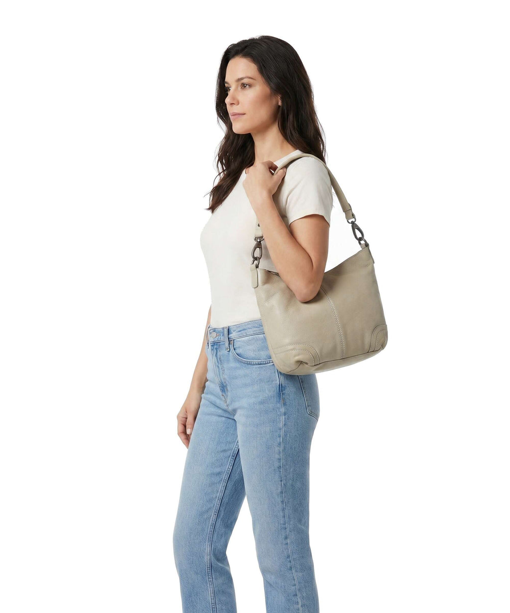 The Chesterfield Brand Washed Waxed Cow Lucy Shoulder bag ocean green