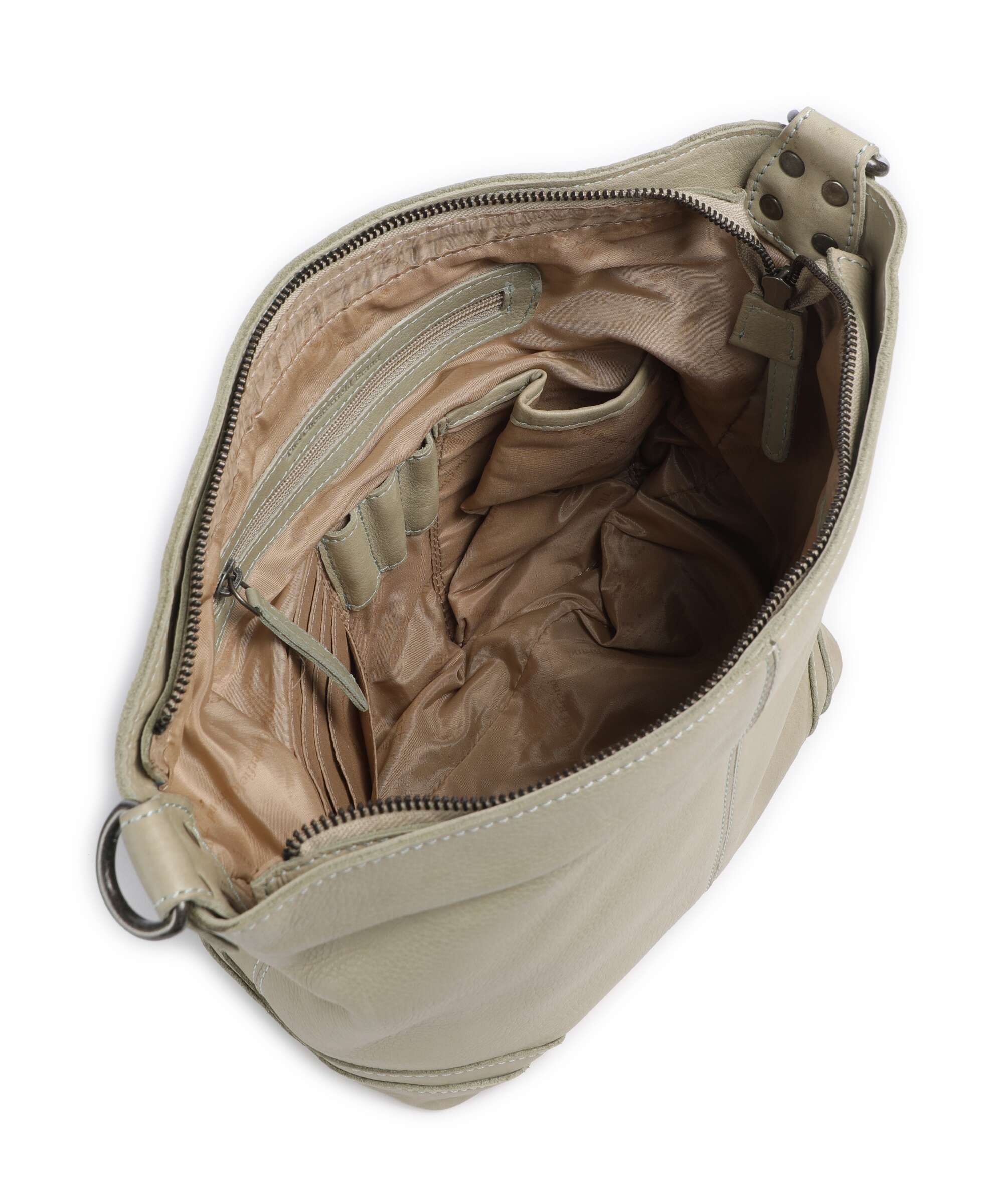 The Chesterfield Brand Washed Waxed Cow Lucy Shoulder bag ocean green
