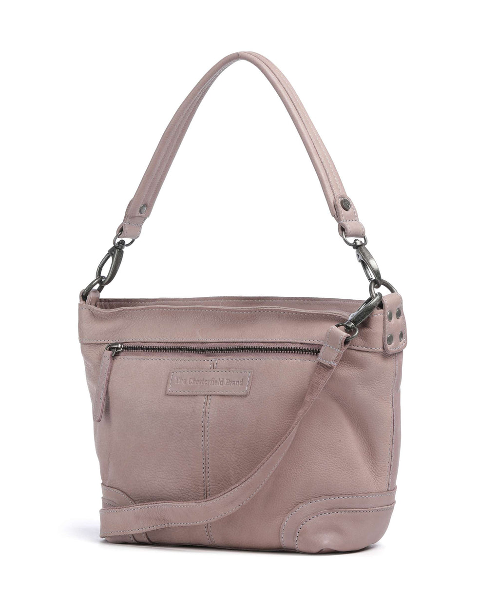The Chesterfield Brand Washed Waxed Cow Lucy Shoulder bag lavender lilac
