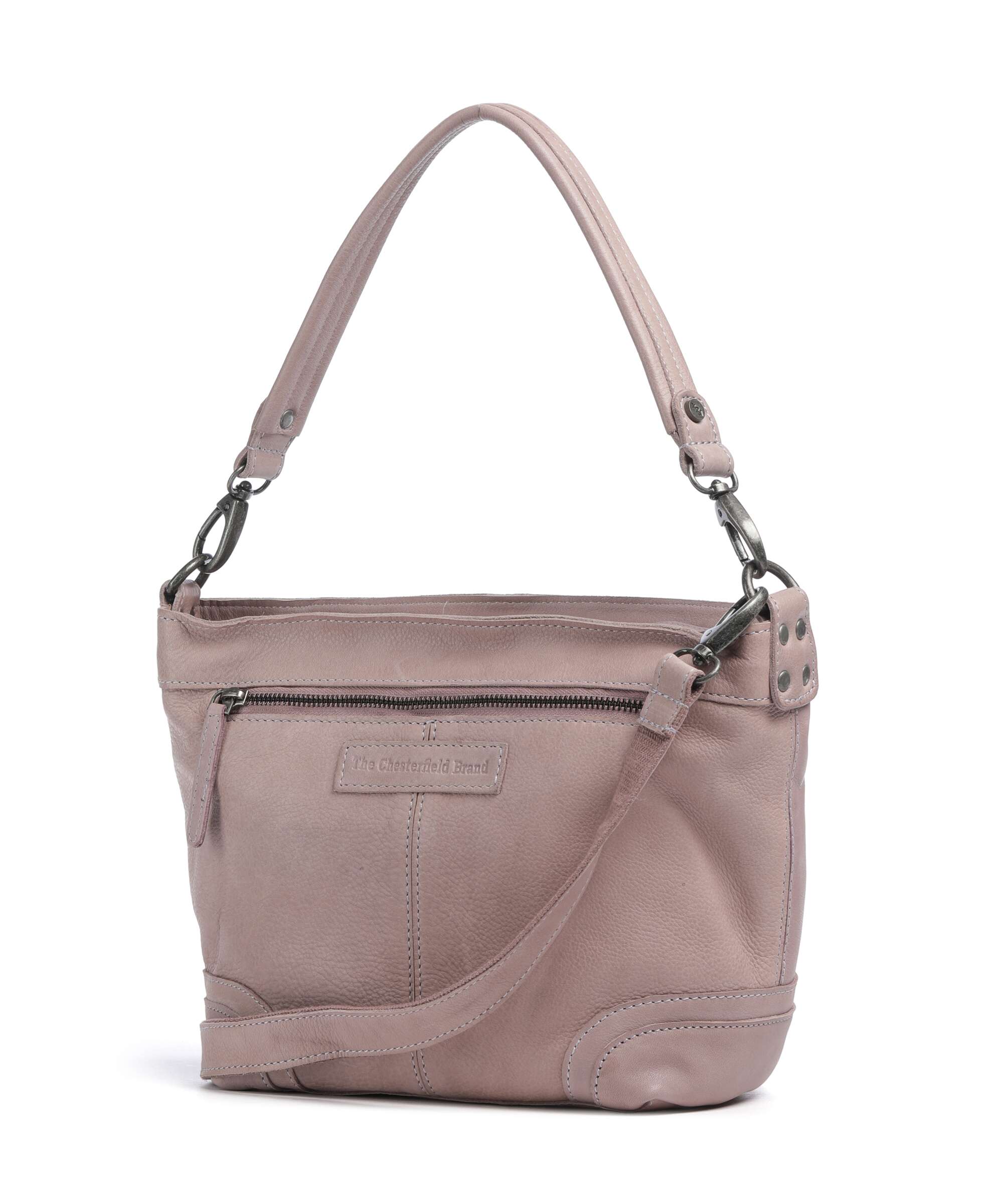 The Chesterfield Brand Washed Waxed Cow Lucy Shoulder bag lavender lilac