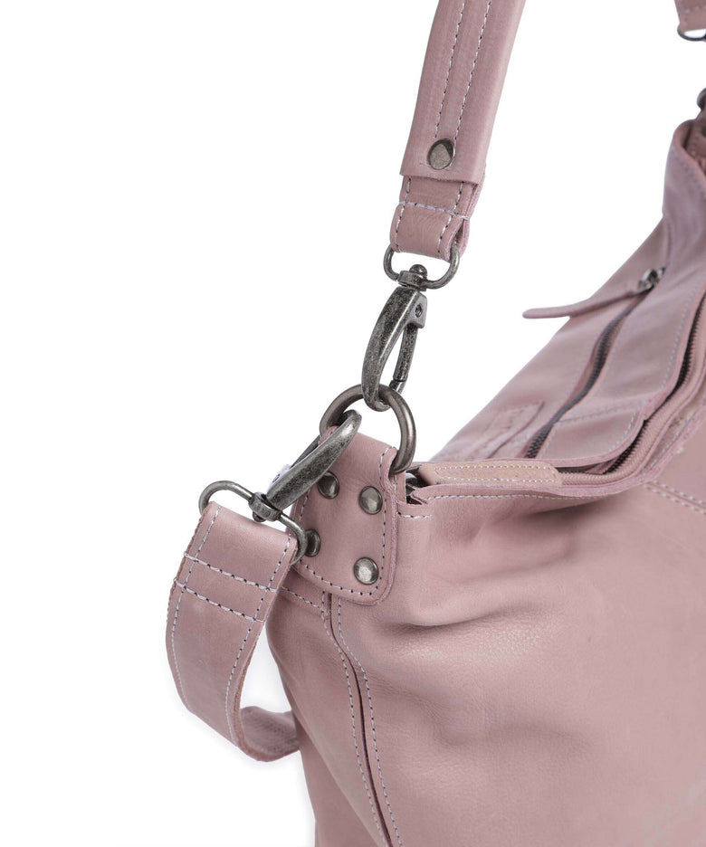 The Chesterfield Brand Washed Waxed Cow Bolivia Hobo bag lavender lila