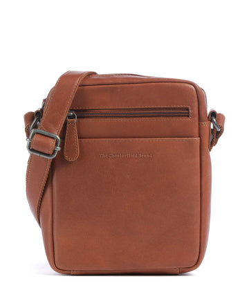 The Chesterfield Brand Wax Pull Up Cow Laveno Crossbody tas cognac