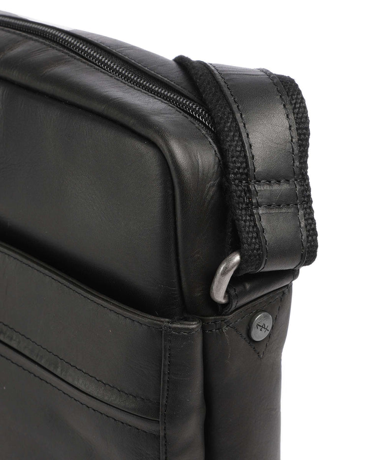 The Chesterfield Brand Wax Pull Up Cow Anzora Crossbody bag black