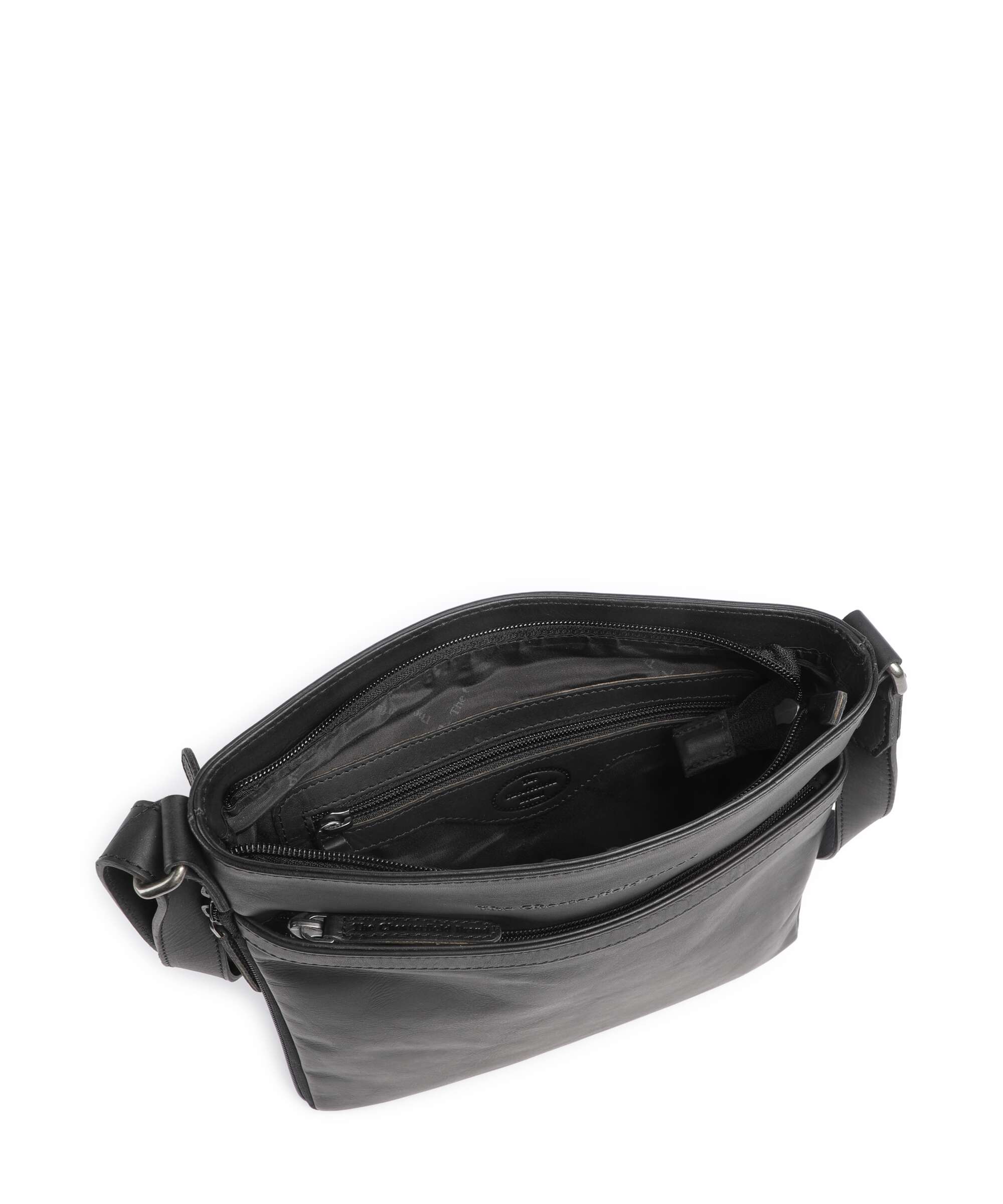 The Chesterfield Brand Wax Pull Up Cow Mirea Crossbody bag black