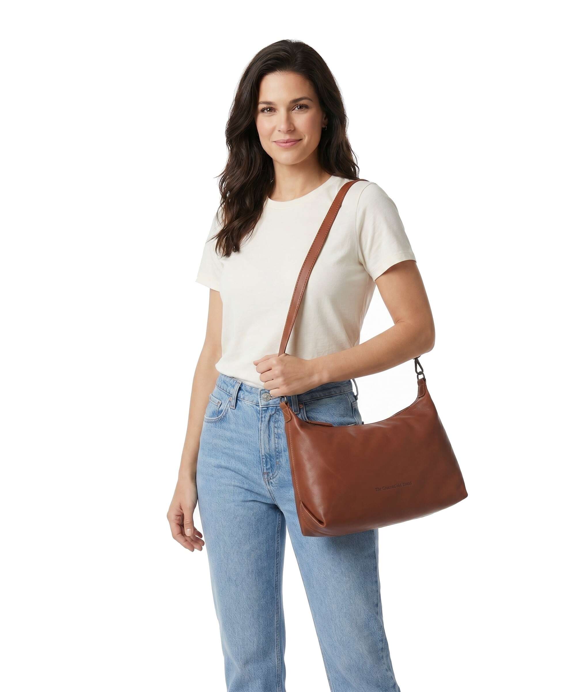 The Chesterfield Brand Wax Pull Up Cow Skara Hobo bag cognac
