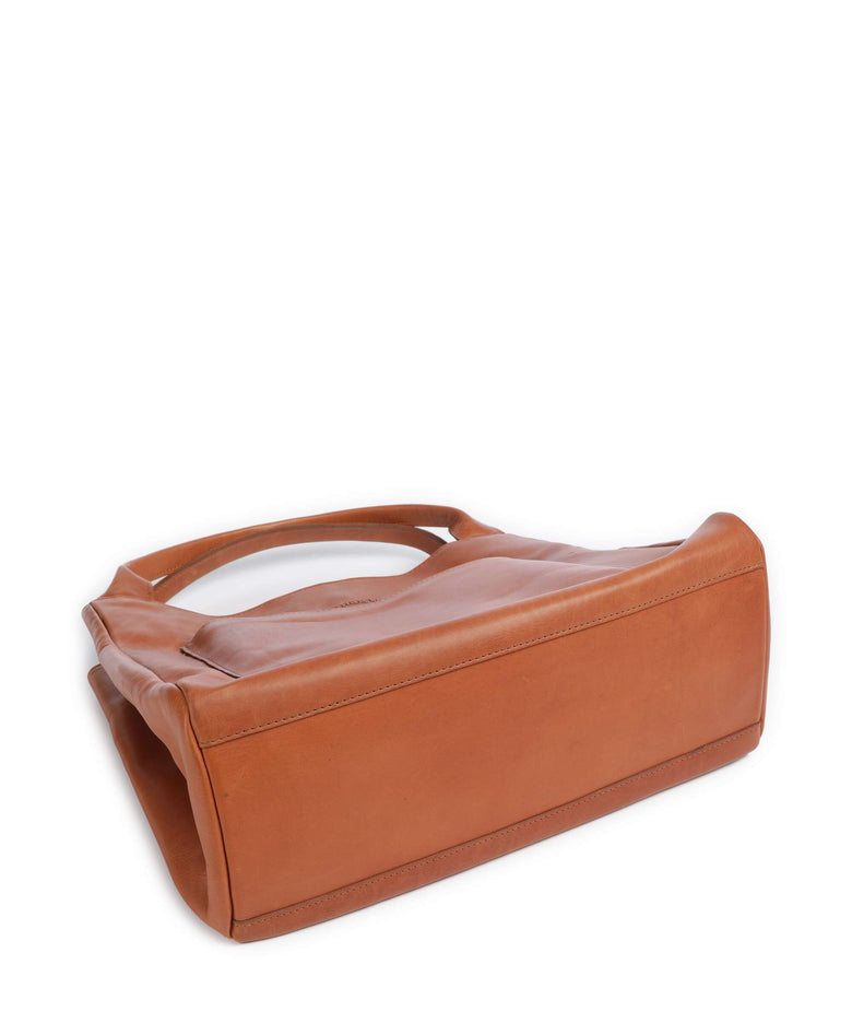 The Chesterfield Brand Wax Pull Up Cow Fioline Handbag cognac