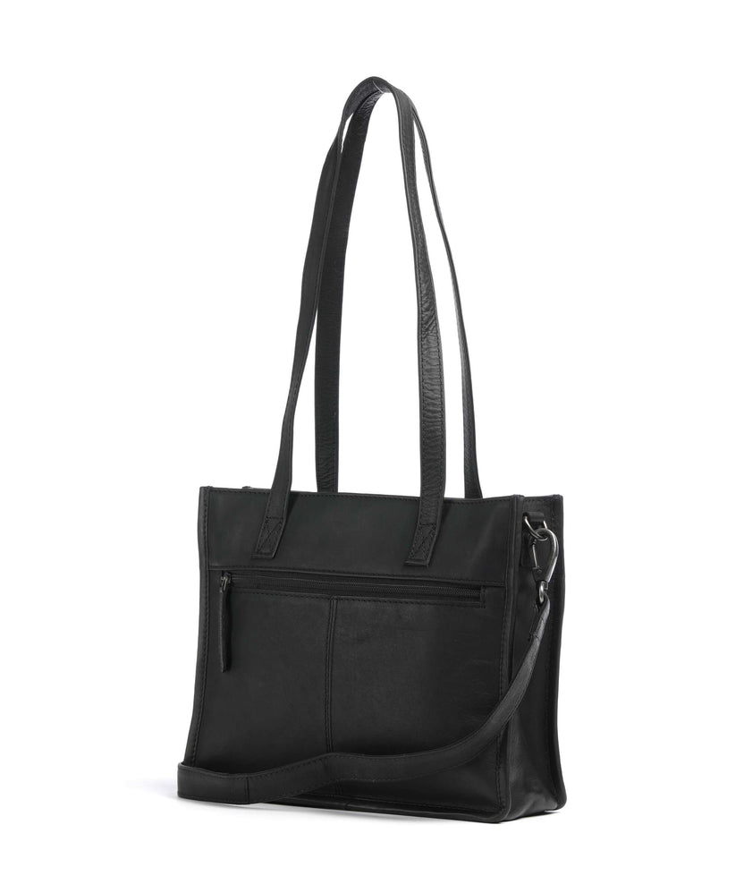 The Chesterfield Brand Wax Pull Up Cow Estella Tote bag black