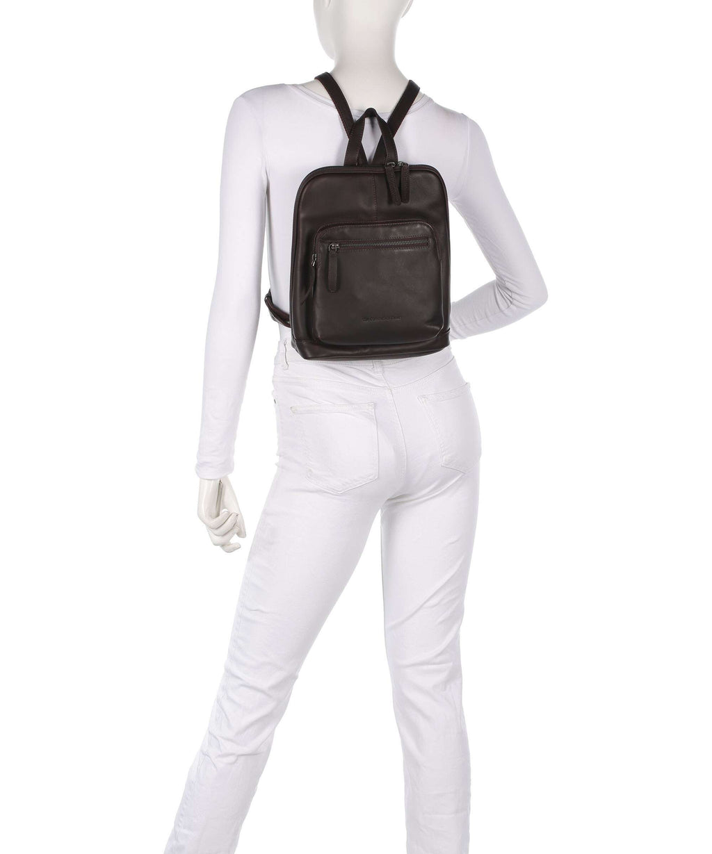 The Chesterfield Brand Wax Pull Up Cow Floran Backpack brown
