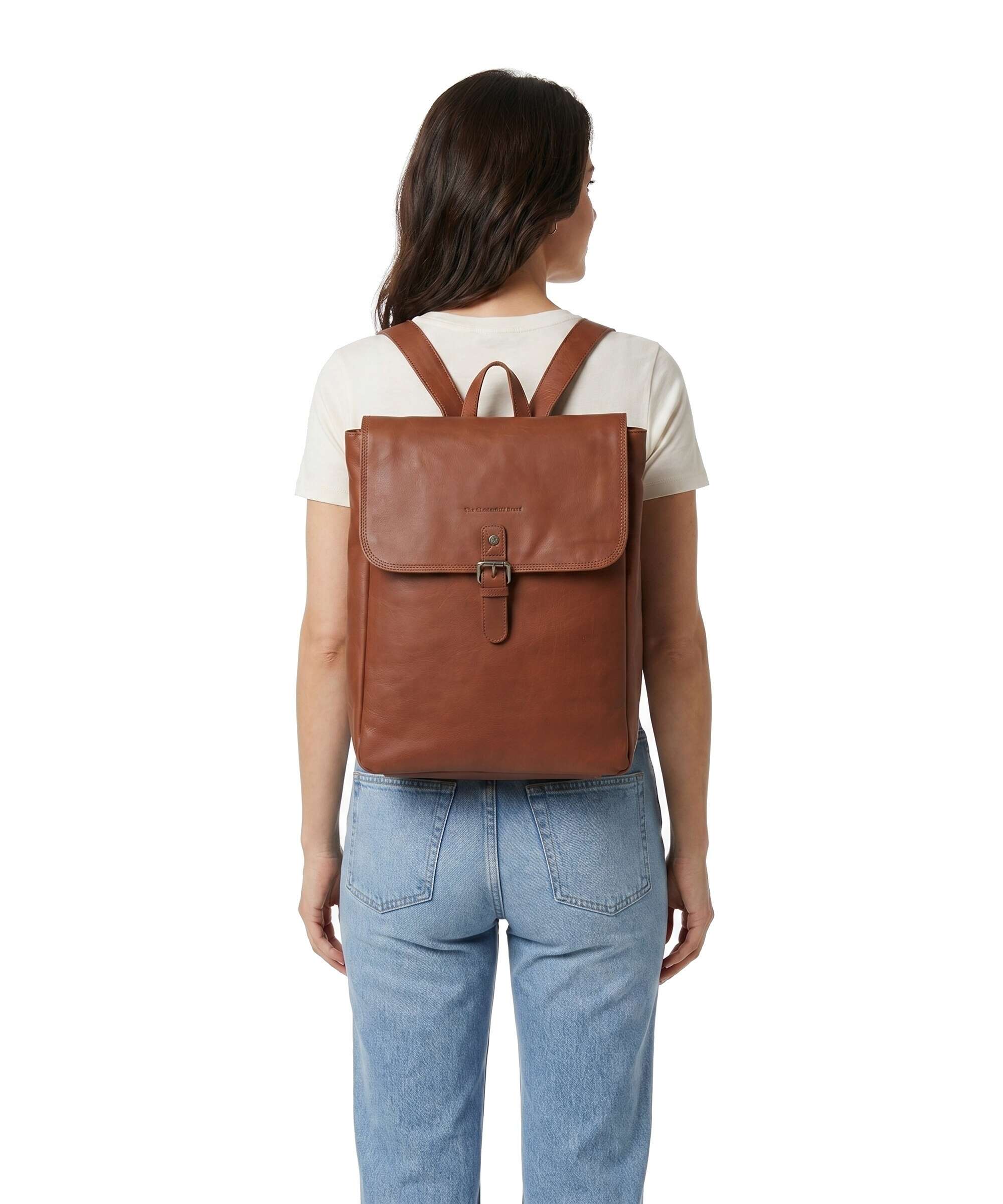 The Chesterfield Brand Wax Pull Up Cow Farrow Backpack cognac