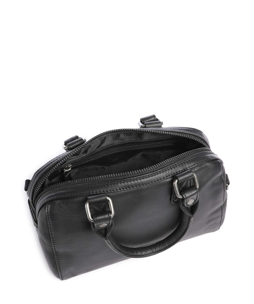 The Chesterfield Brand Wax Pull Up Cow Dalford Handbag black