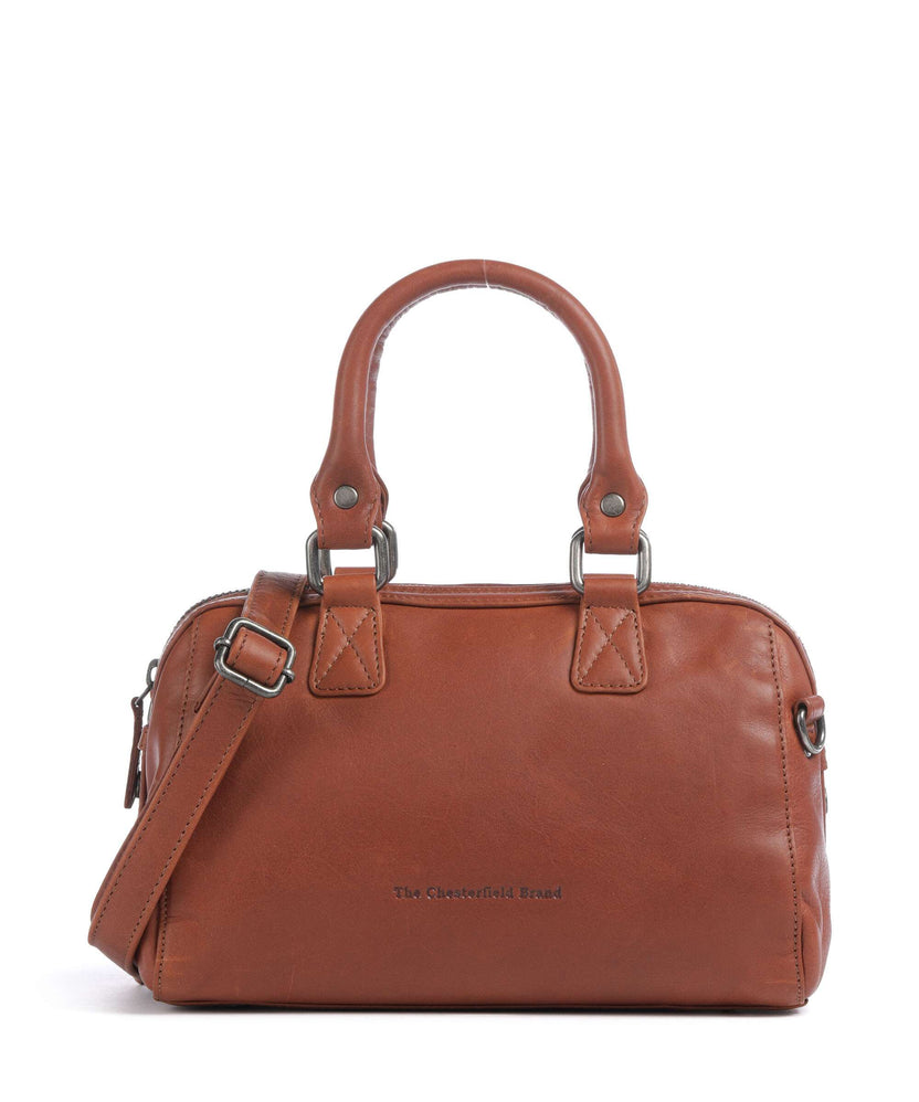 The Chesterfield Brand Wax Pull Up Cow Dalford Handbag cognac
