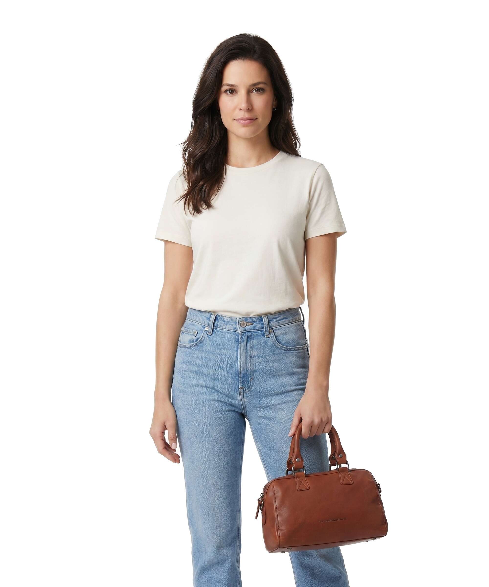 The Chesterfield Brand Wax Pull Up Cow Dalford Handbag cognac