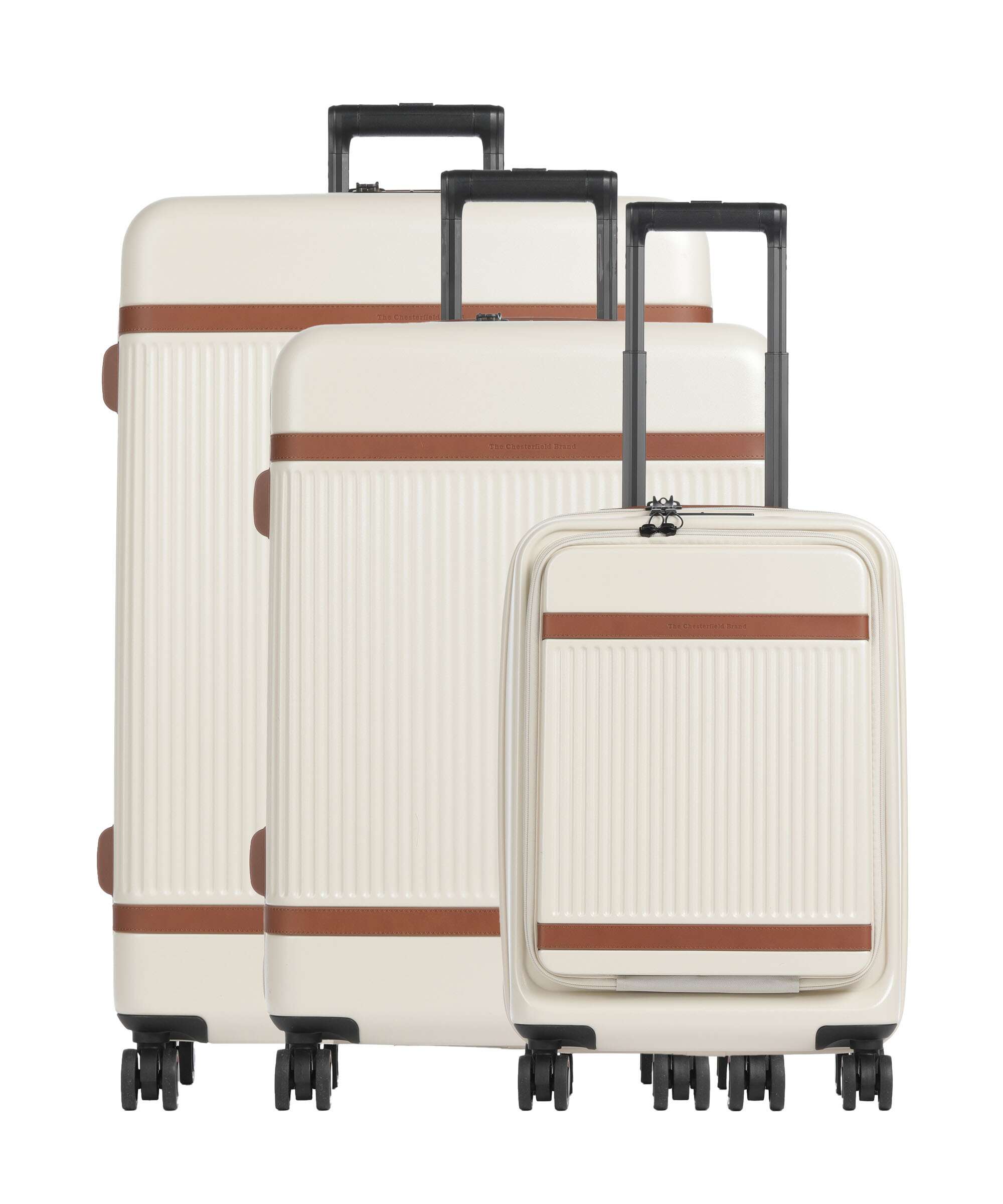 The Chesterfield Brand Zuna Suitcase set (4 wheels) sandy beach