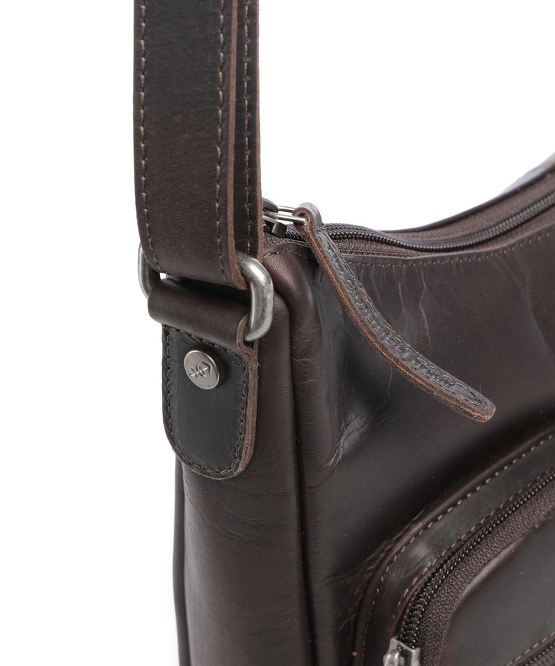 The Chesterfield Brand Wax Pull Up Cow Valenora Crossbody bag brown