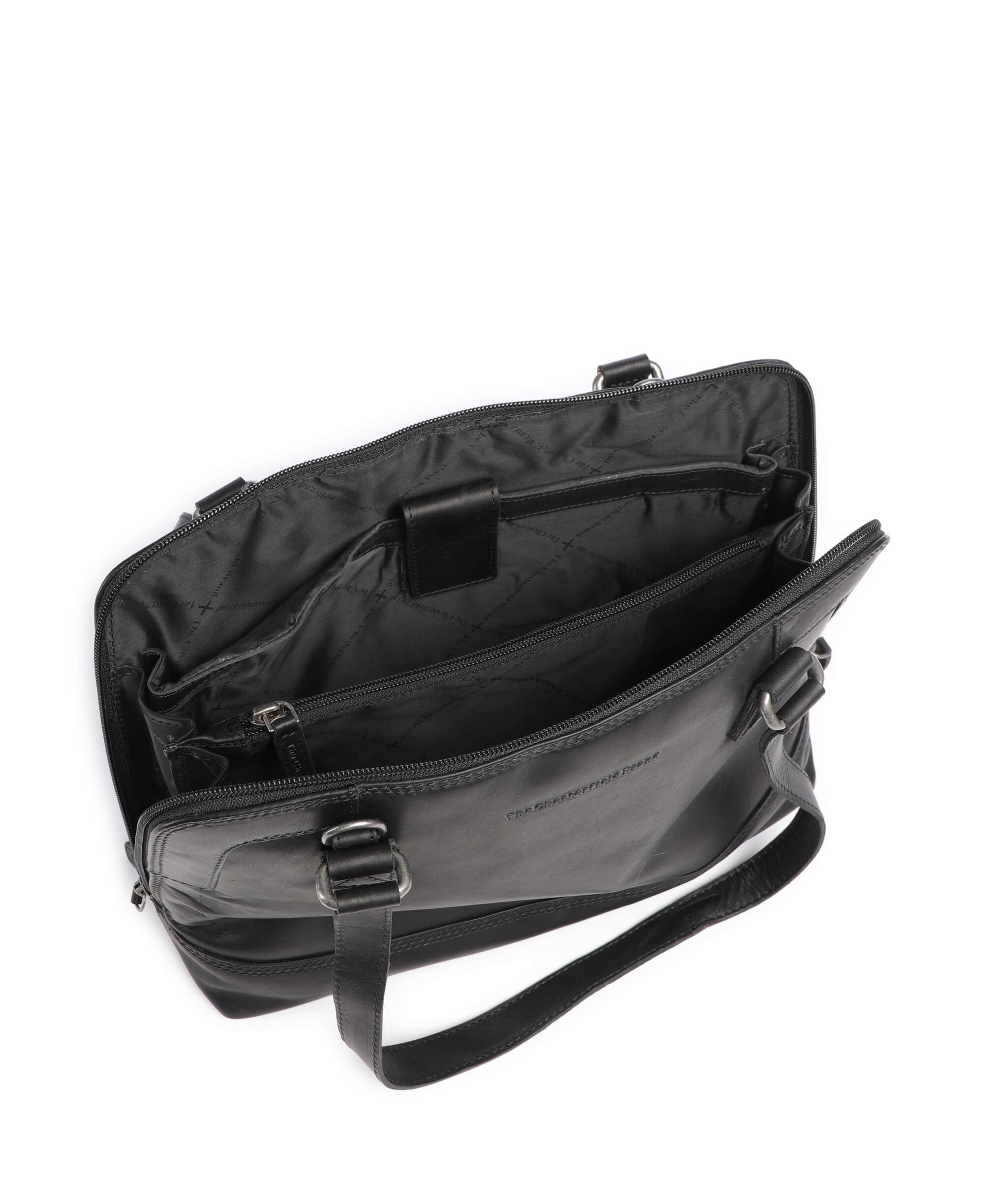 The Chesterfield Brand Wax Pull Up Cow Seron Shoulder bag black