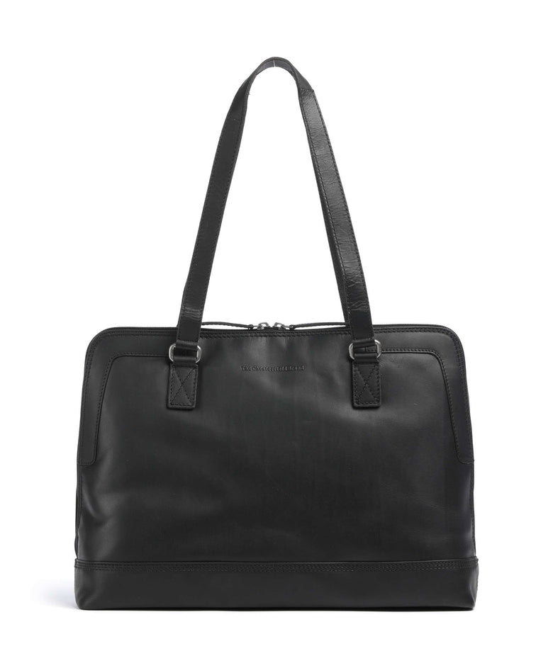 The Chesterfield Brand Wax Pull Up Cow Elvar Tote bag black