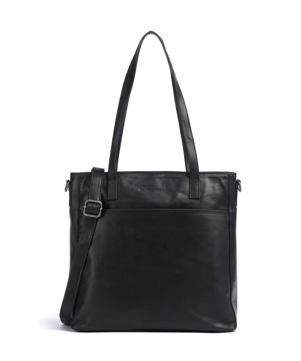 The Chesterfield Brand Wax Pull Up Cow Mosel Tote bag black