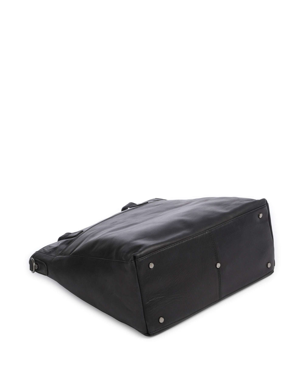The Chesterfield Brand Wax Pull Up Cow Mosel Tote bag black