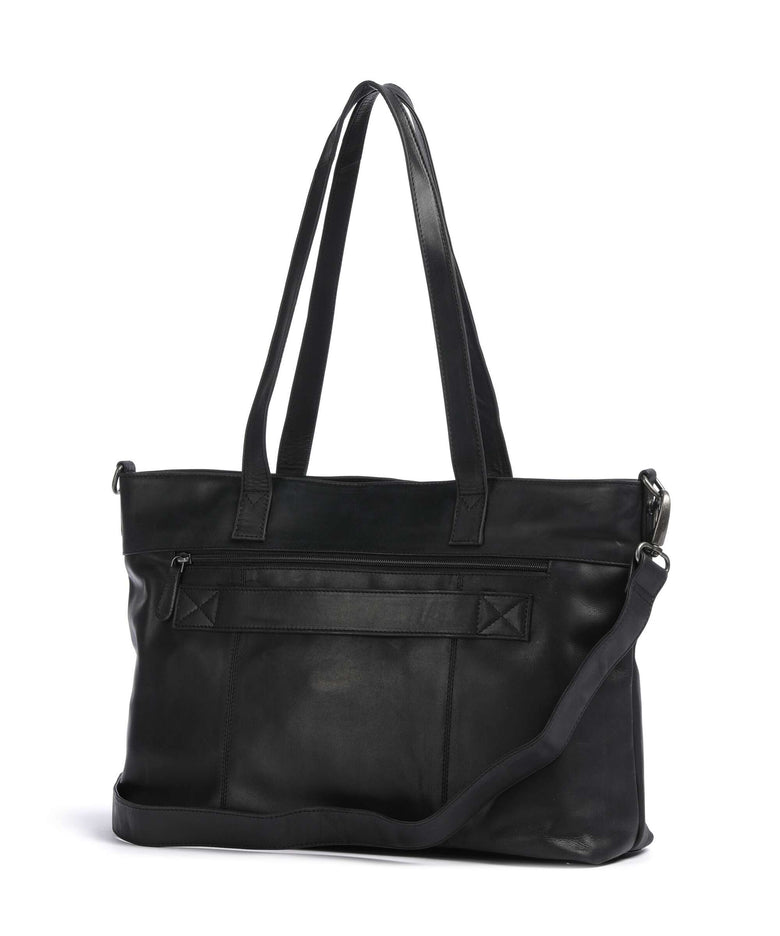 The Chesterfield Brand Wax Pull Up Cow Osira Tote bag black